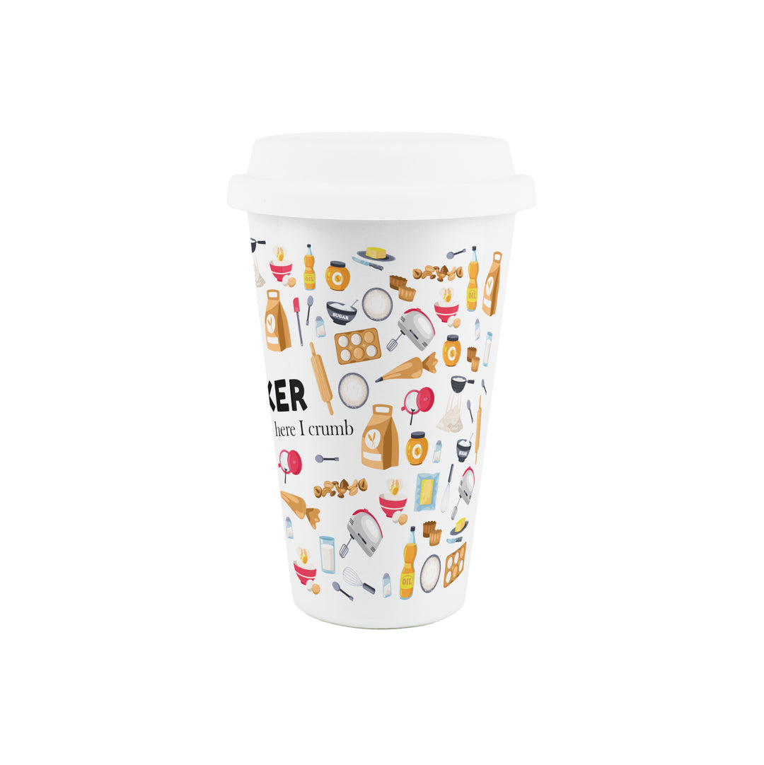 Purely Home Baker Ceramic Travel Mug