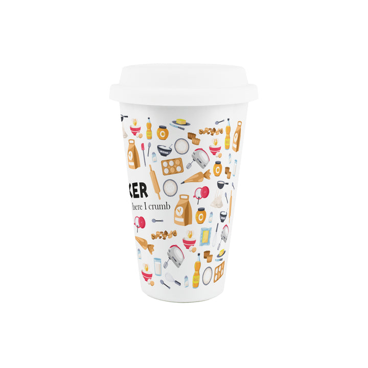 Purely Home Baker Ceramic Travel Mug