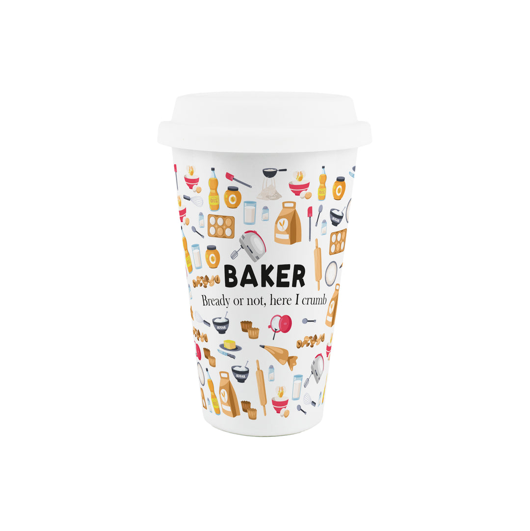 Purely Home Baker Ceramic Travel Mug