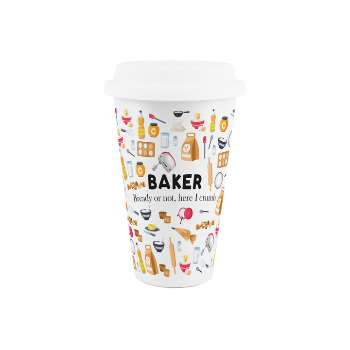 Purely Home Baker Ceramic Travel Mug