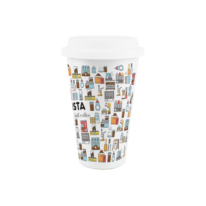 Purely Home Barista Ceramic Travel Mug