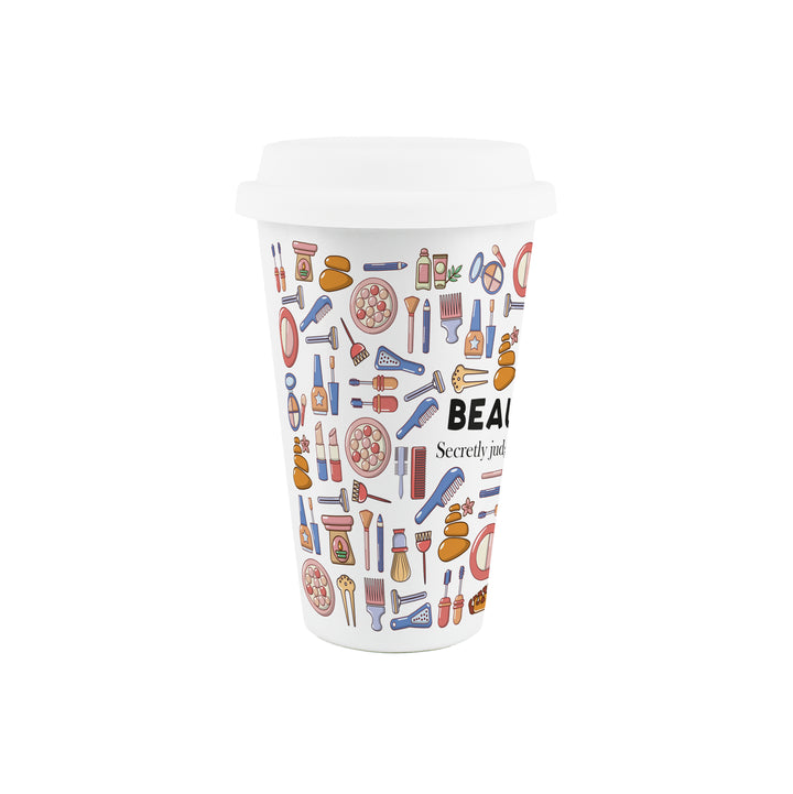 Purely Home Beautician Ceramic Travel Mug