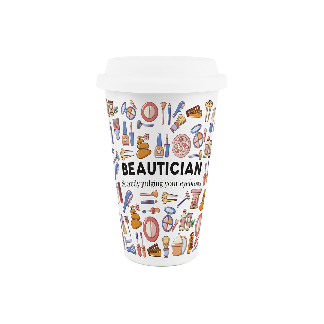 Purely Home Beautician Ceramic Travel Mug
