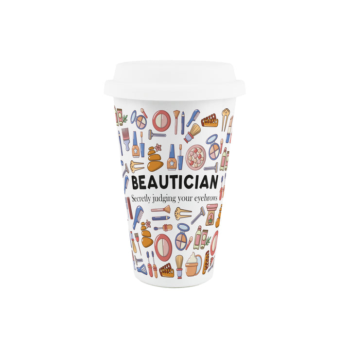 Purely Home Beautician Ceramic Travel Mug