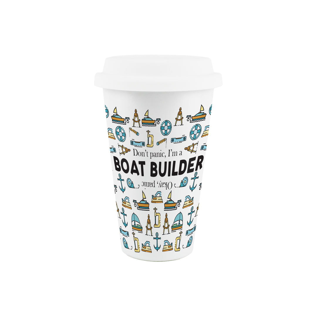 Purely Home Boat Builder Ceramic Travel Mug