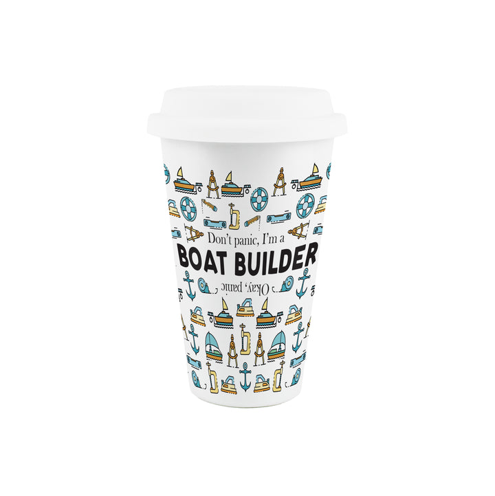 Purely Home Boat Builder Ceramic Travel Mug