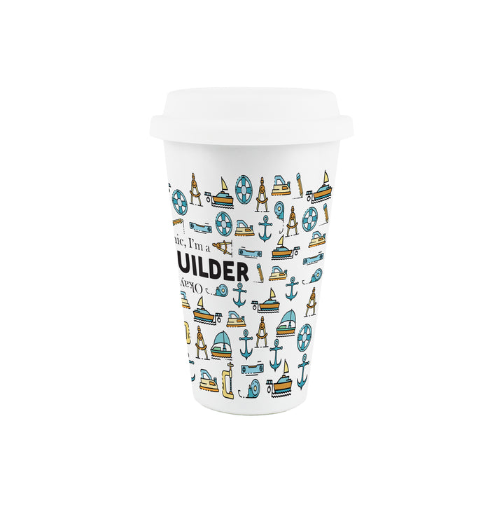 Purely Home Boat Builder Ceramic Travel Mug