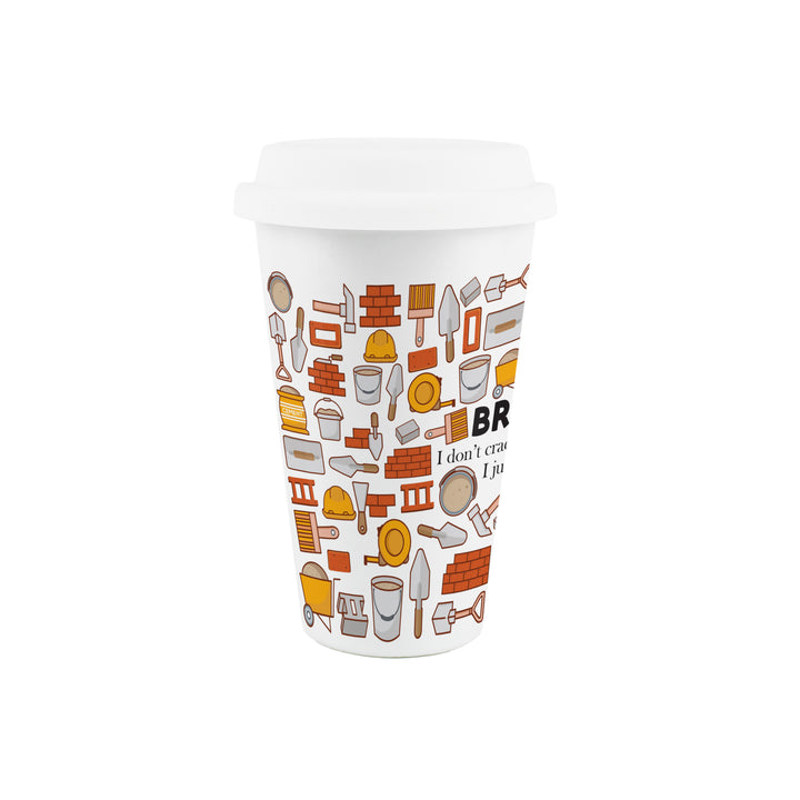 Purely Home Brickie Ceramic Travel Mug