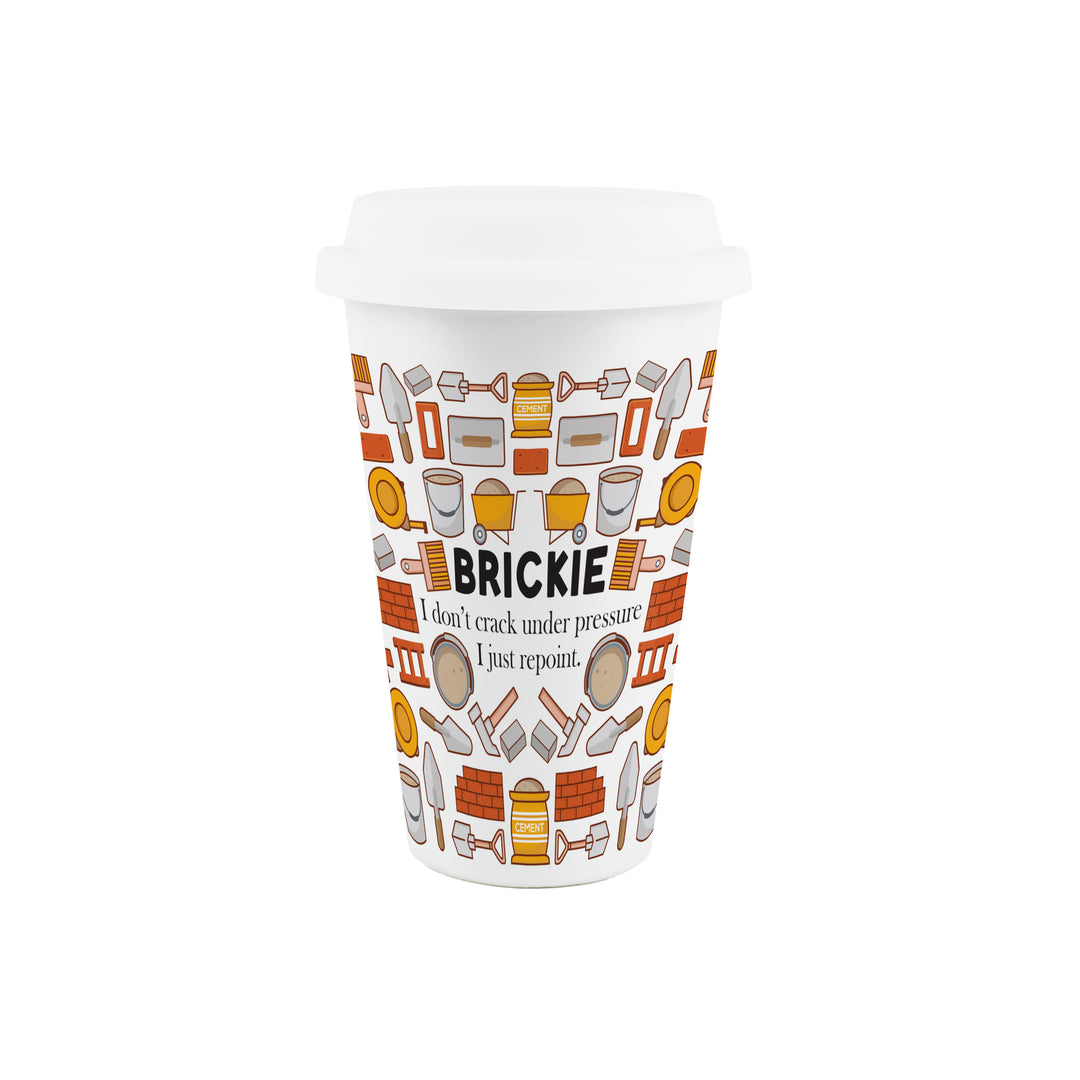 Purely Home Brickie Ceramic Travel Mug