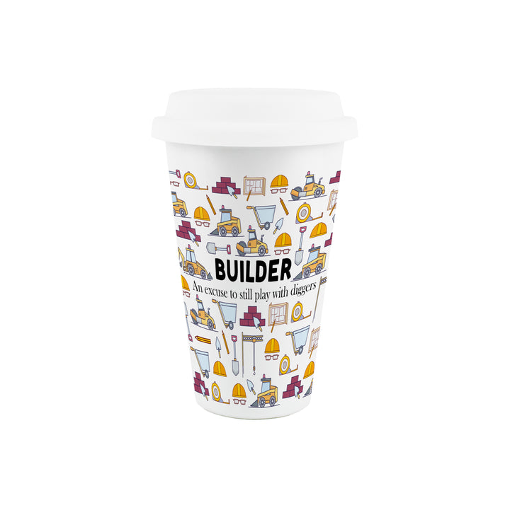 Purely Home Builder Ceramic Travel Mug