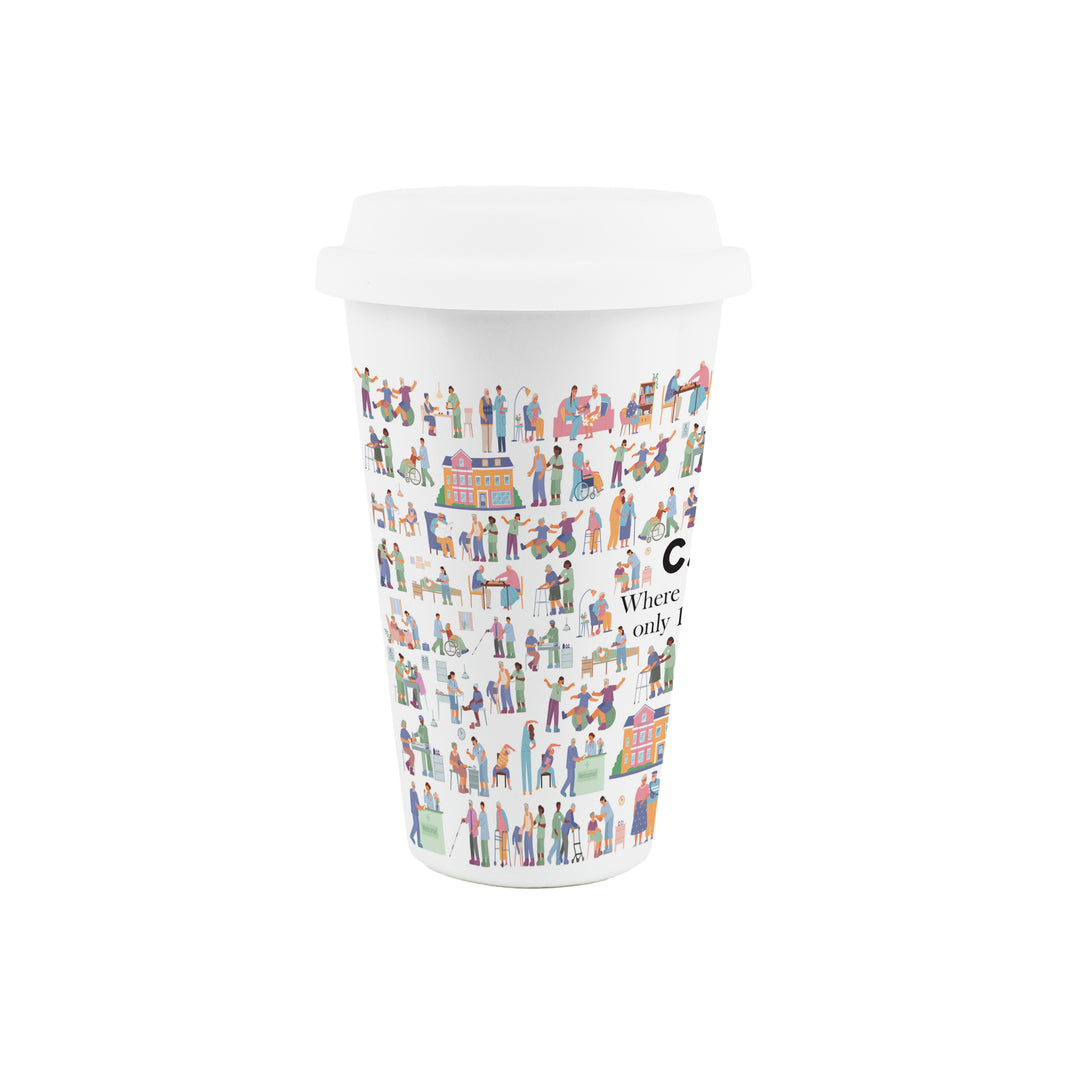 Purely Home Carer Ceramic Travel Mug