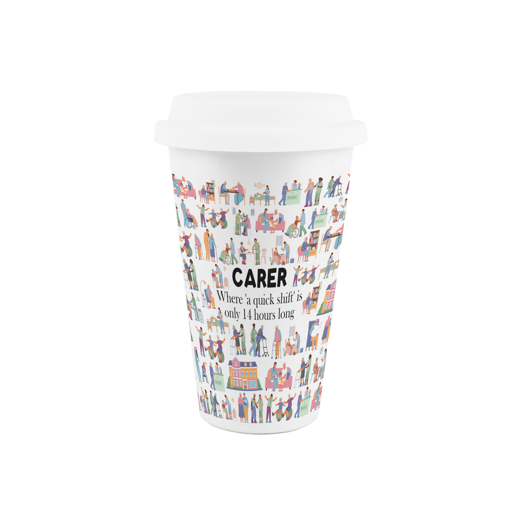 Purely Home Carer Ceramic Travel Mug
