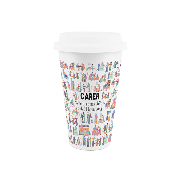 Purely Home Carer Ceramic Travel Mug