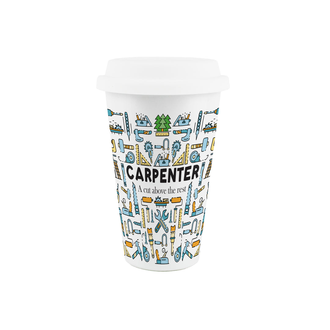 Purely Home Carpenter Ceramic Travel Mug