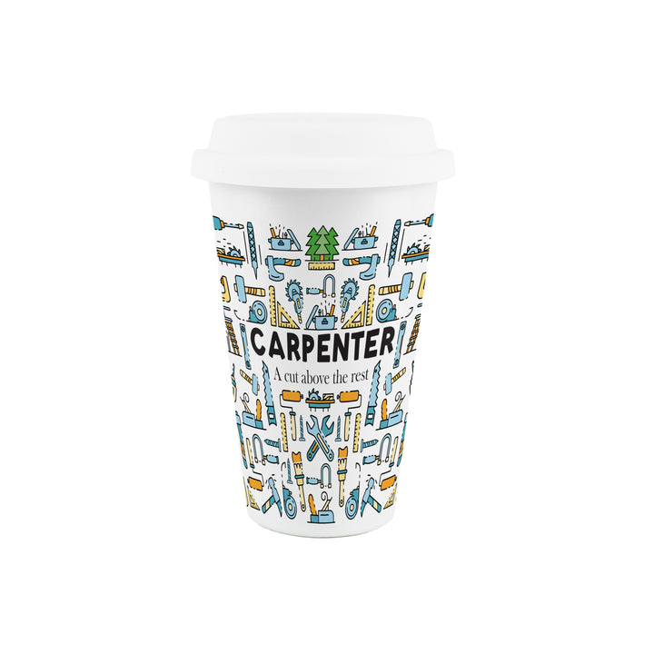 Purely Home Carpenter Ceramic Travel Mug