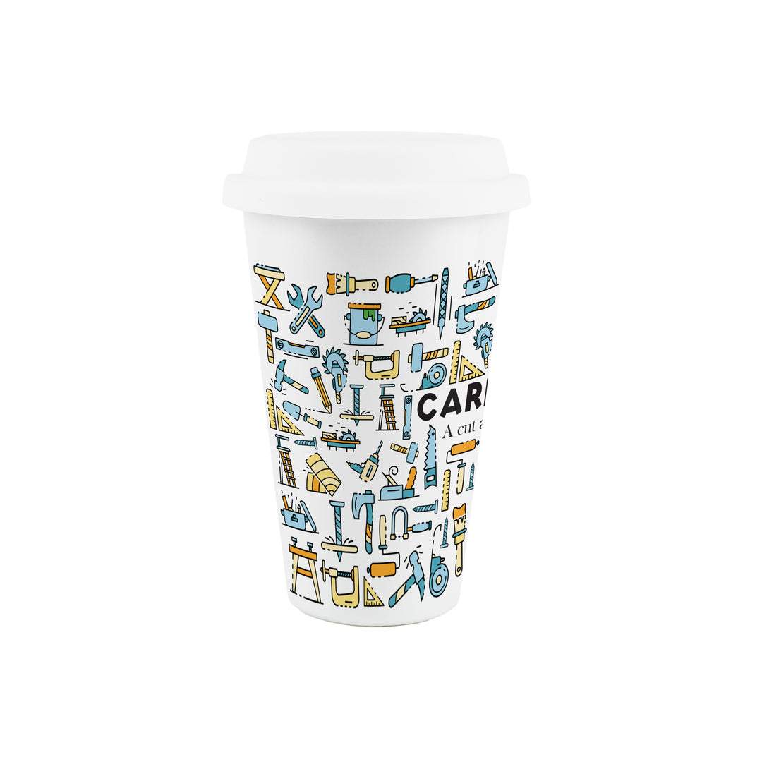 Purely Home Carpenter Ceramic Travel Mug