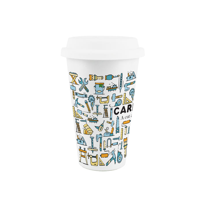 Purely Home Carpenter Ceramic Travel Mug