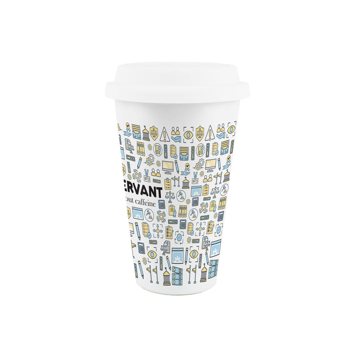 Purely Home Civil Servant Ceramic Travel Mug