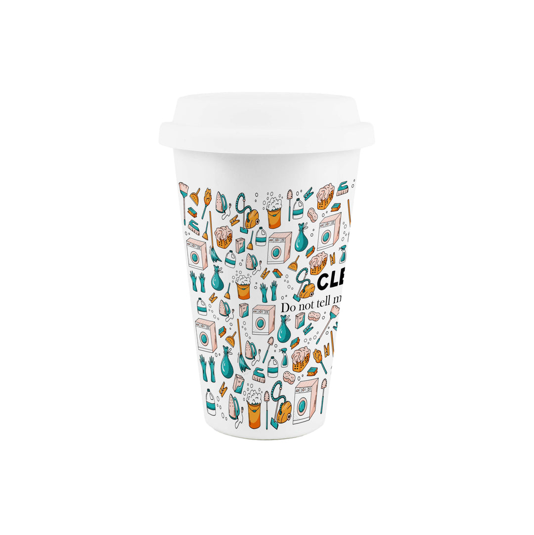 Purely Home Cleaner Ceramic Travel Mug