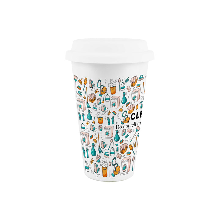 Purely Home Cleaner Ceramic Travel Mug