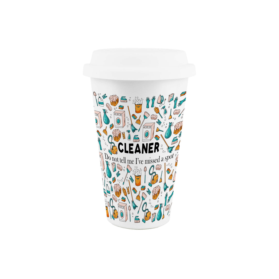 Purely Home Cleaner Ceramic Travel Mug
