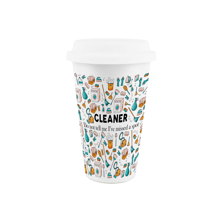 Purely Home Cleaner Ceramic Travel Mug