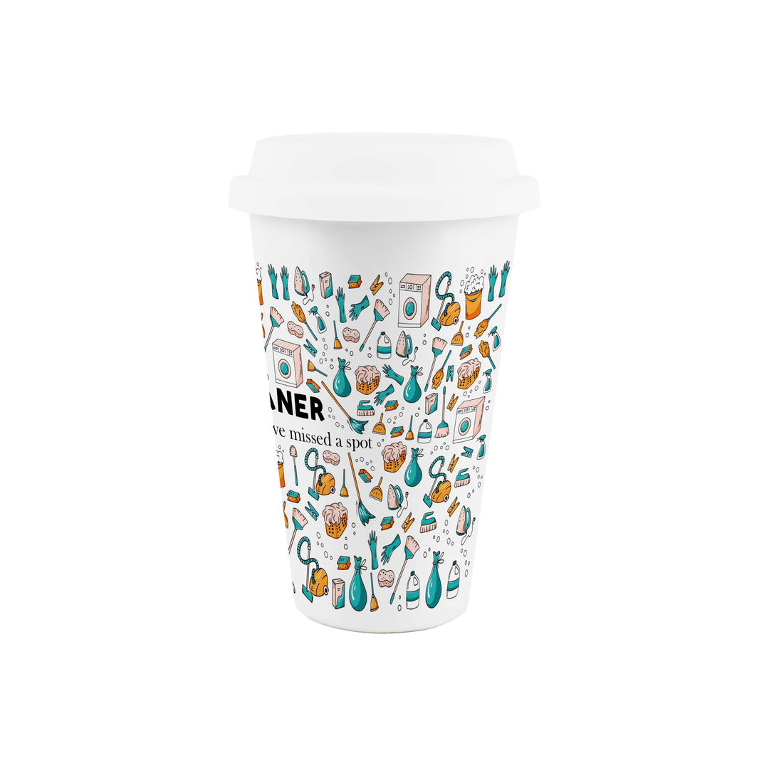 Purely Home Cleaner Ceramic Travel Mug
