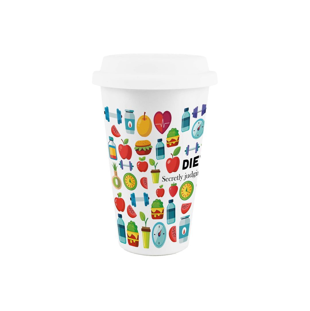 Purely Home Dietitian Ceramic Travel Mug
