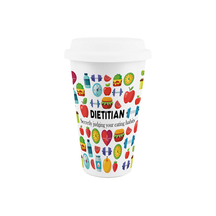Purely Home Dietitian Ceramic Travel Mug