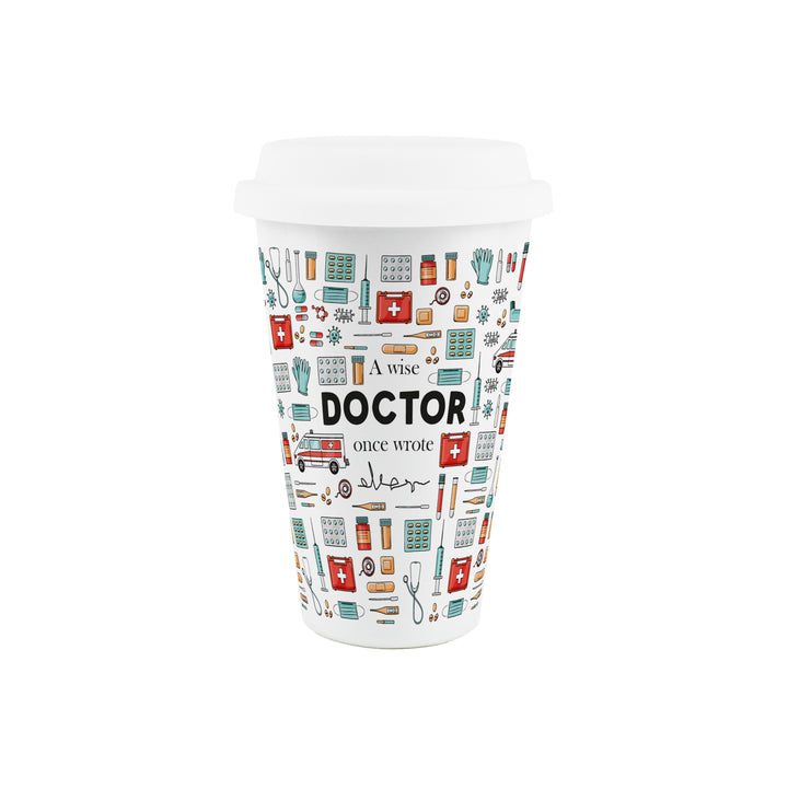 Purely Home Doctor Ceramic Travel Mug