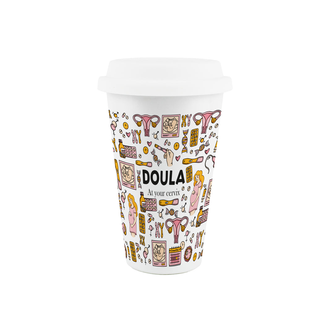 Purely Home Doula Ceramic Travel Mug