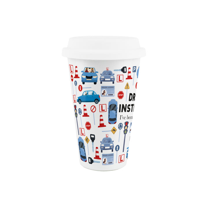 Purely Home Driving Instructor Ceramic Travel Mug