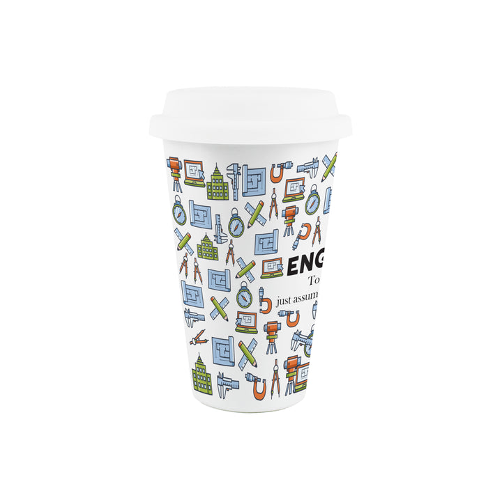 Purely Home Engineer Ceramic Travel Mug