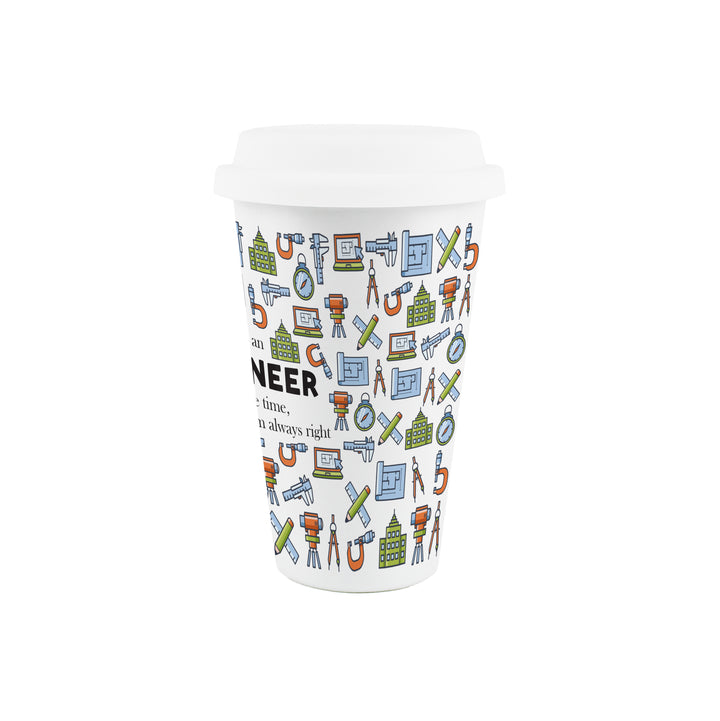 Purely Home Engineer Ceramic Travel Mug
