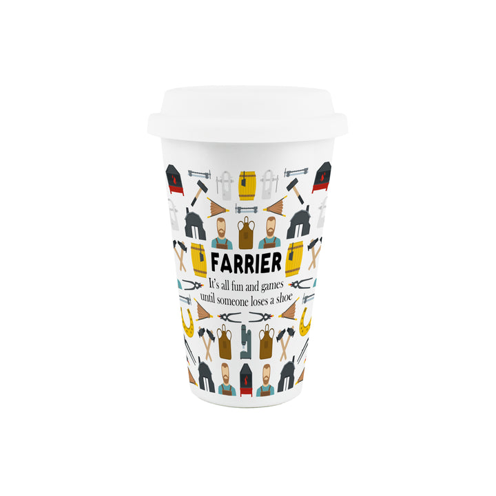 Purely Home Farrier Ceramic Travel Mug