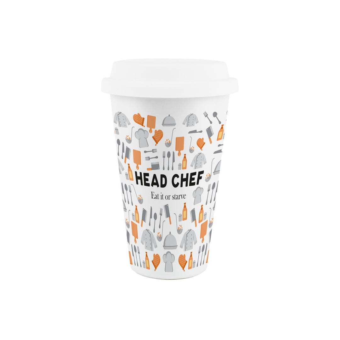 Purely Home Head Chef Ceramic Travel Mug