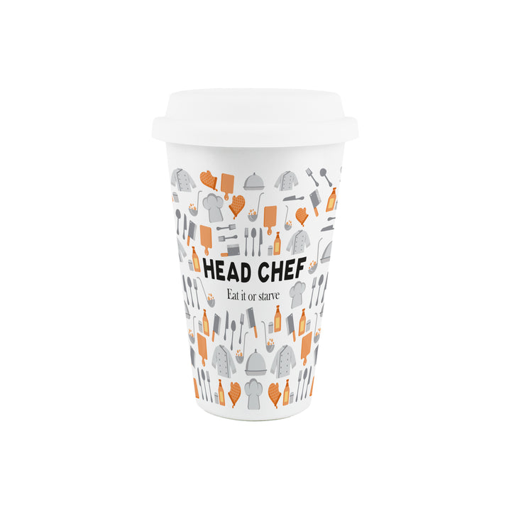 Purely Home Head Chef Ceramic Travel Mug