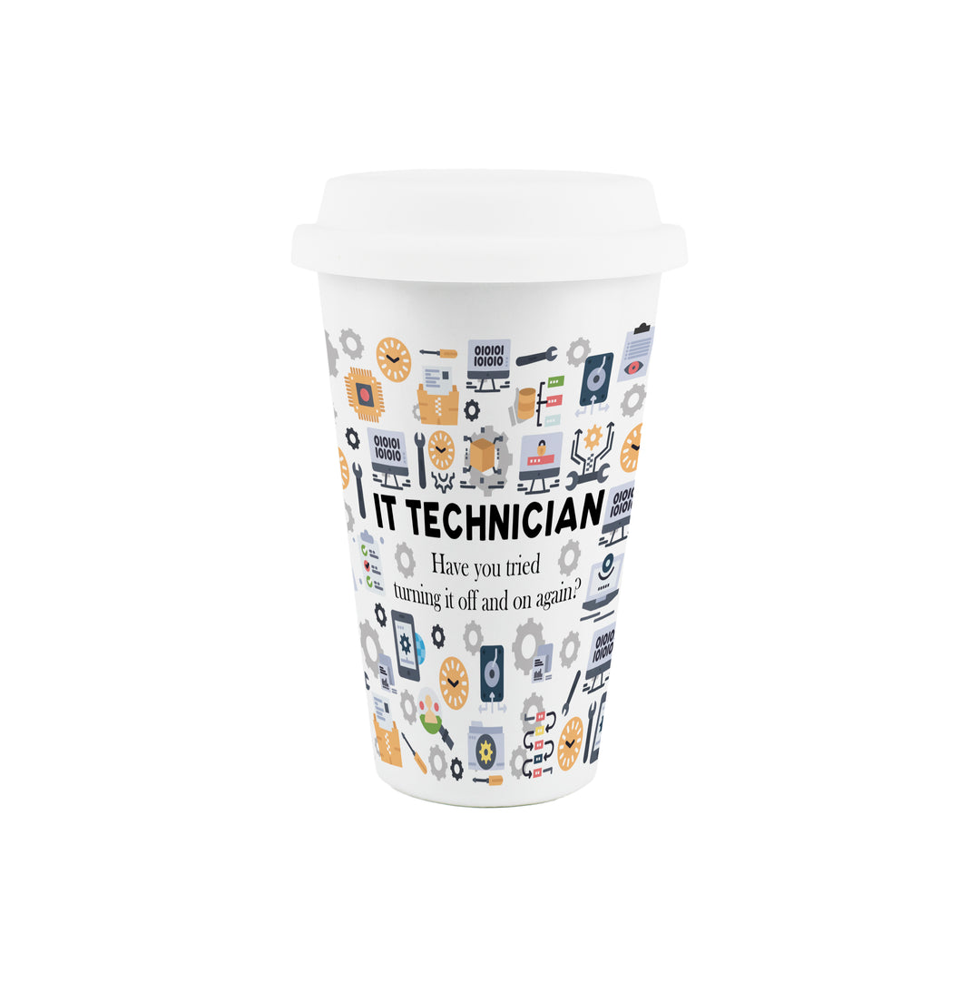 Purely Home IT Technician Ceramic Travel Mug