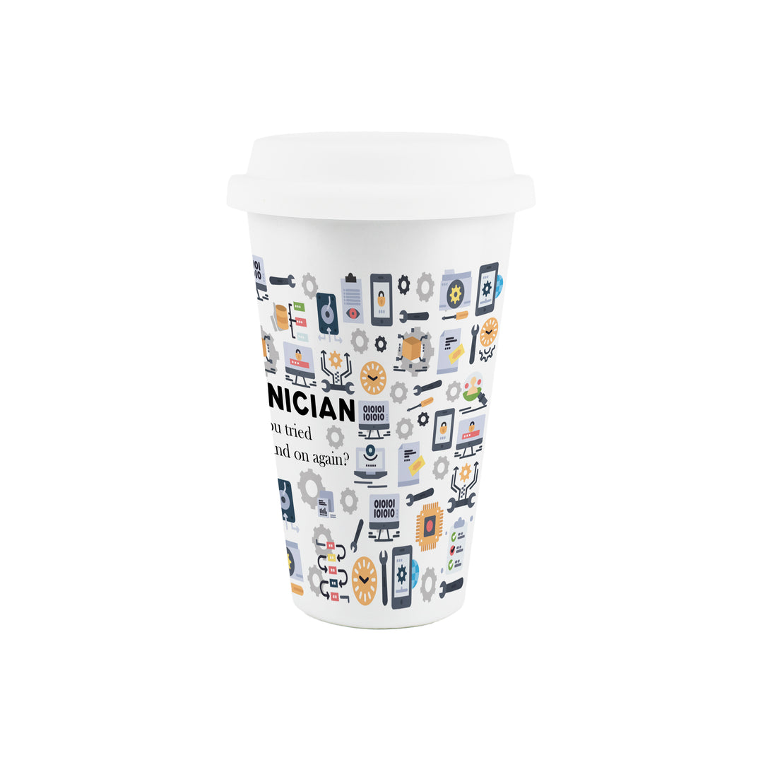Purely Home IT Technician Ceramic Travel Mug