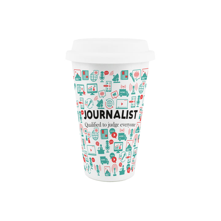 Purely Home Journalist Ceramic Travel Mug