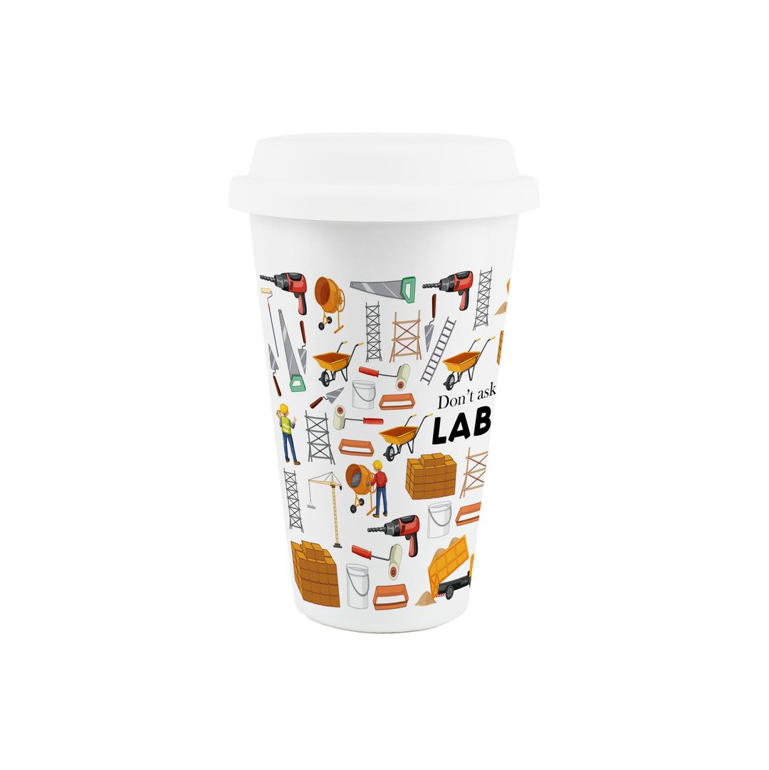 Purely Home Labourer Ceramic Travel Mug