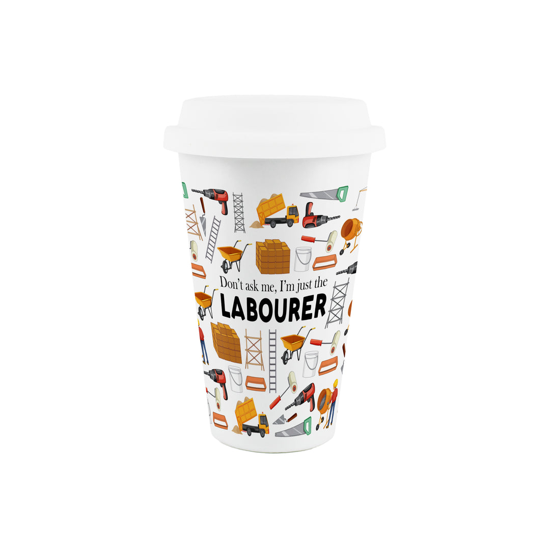 Purely Home Labourer Ceramic Travel Mug
