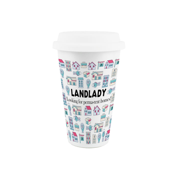 Purely Home Landlady Ceramic Travel Mug