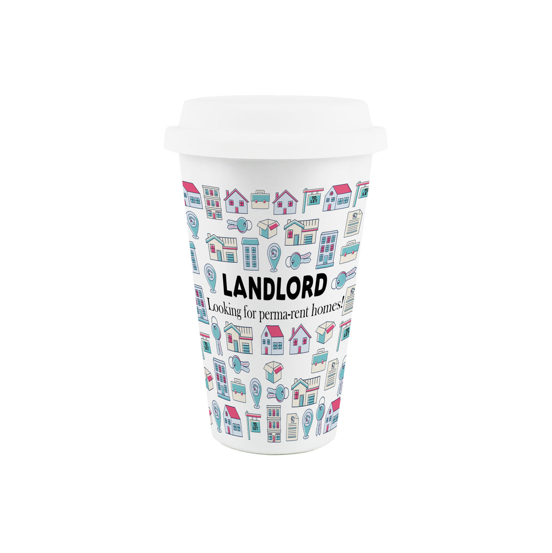 Purely Home Landlord Ceramic Travel Mug