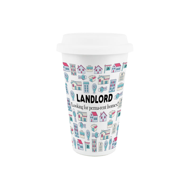 Purely Home Landlord Ceramic Travel Mug