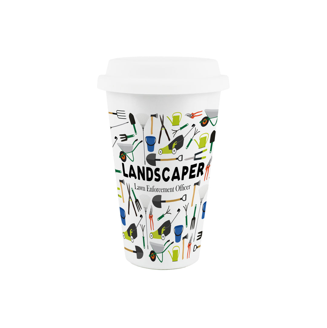 Purely Home Landscaper Ceramic Travel Mug