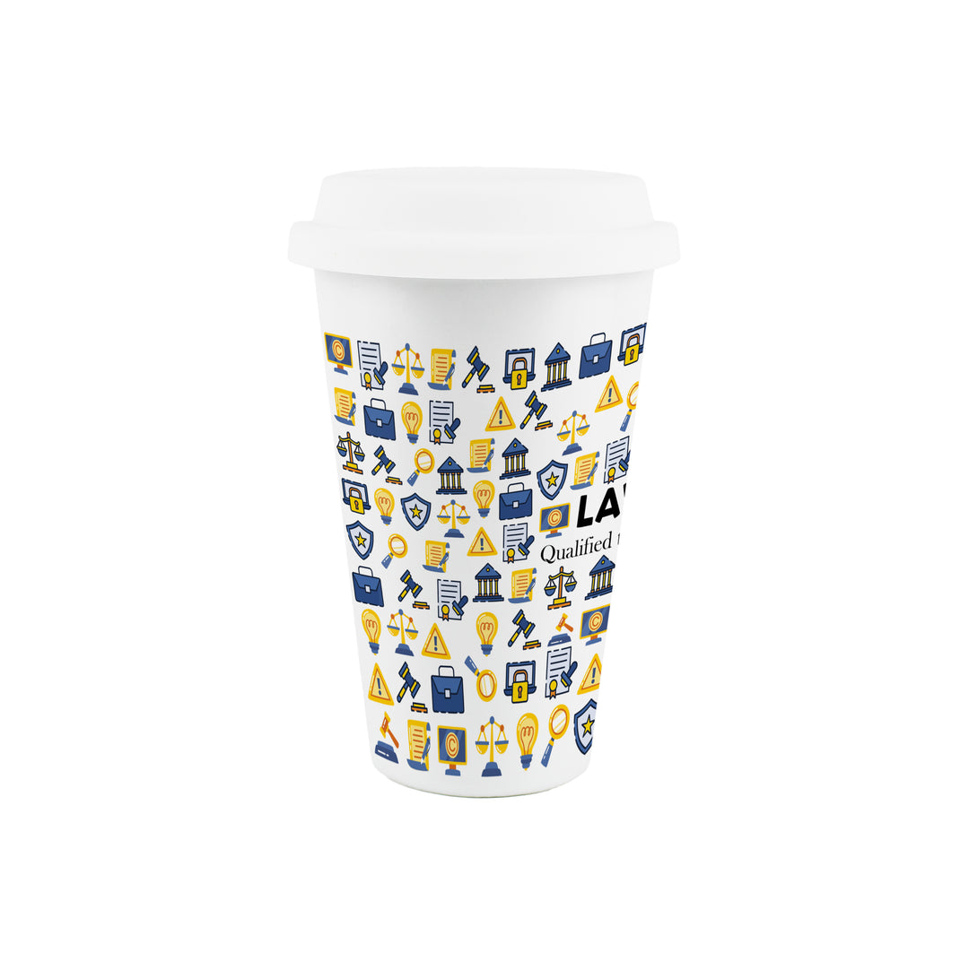 Purely Home Lawyer Ceramic Travel Mug