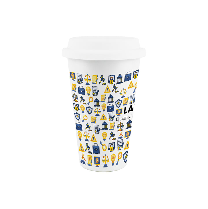 Purely Home Lawyer Ceramic Travel Mug