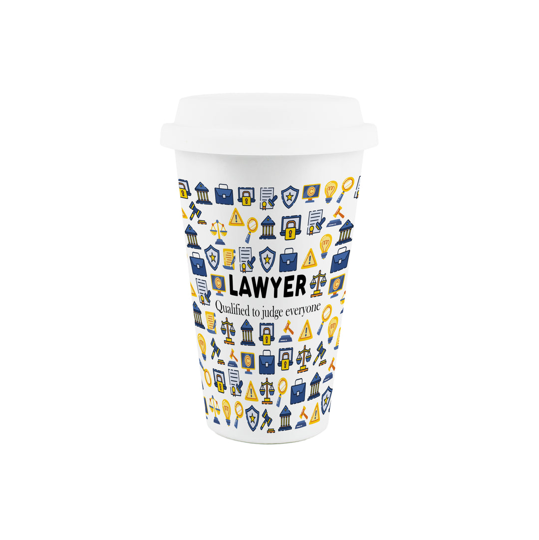 Purely Home Lawyer Ceramic Travel Mug