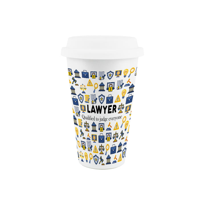 Purely Home Lawyer Ceramic Travel Mug